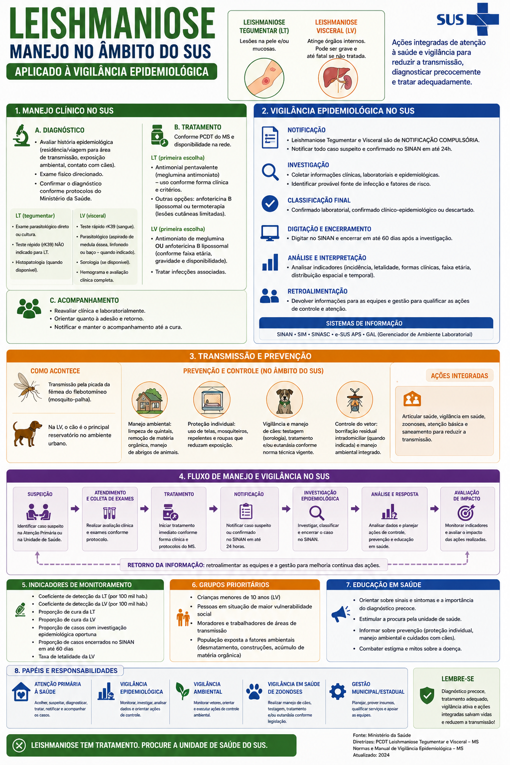 Infográfico Leishmaniose