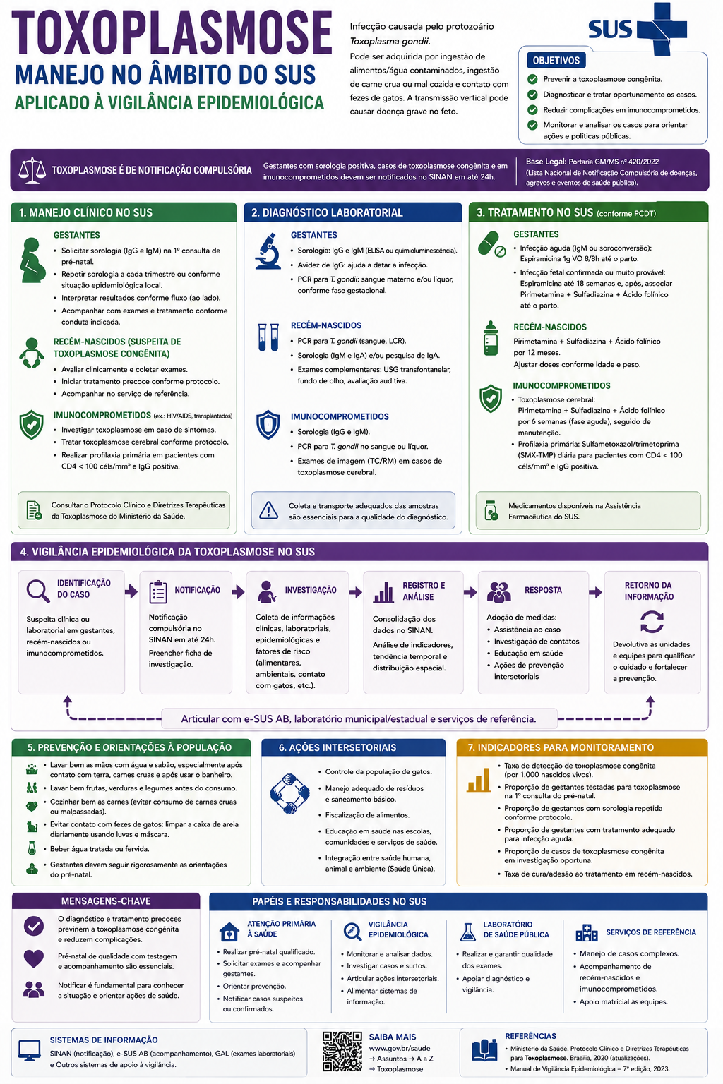 Infográfico Toxoplasmose