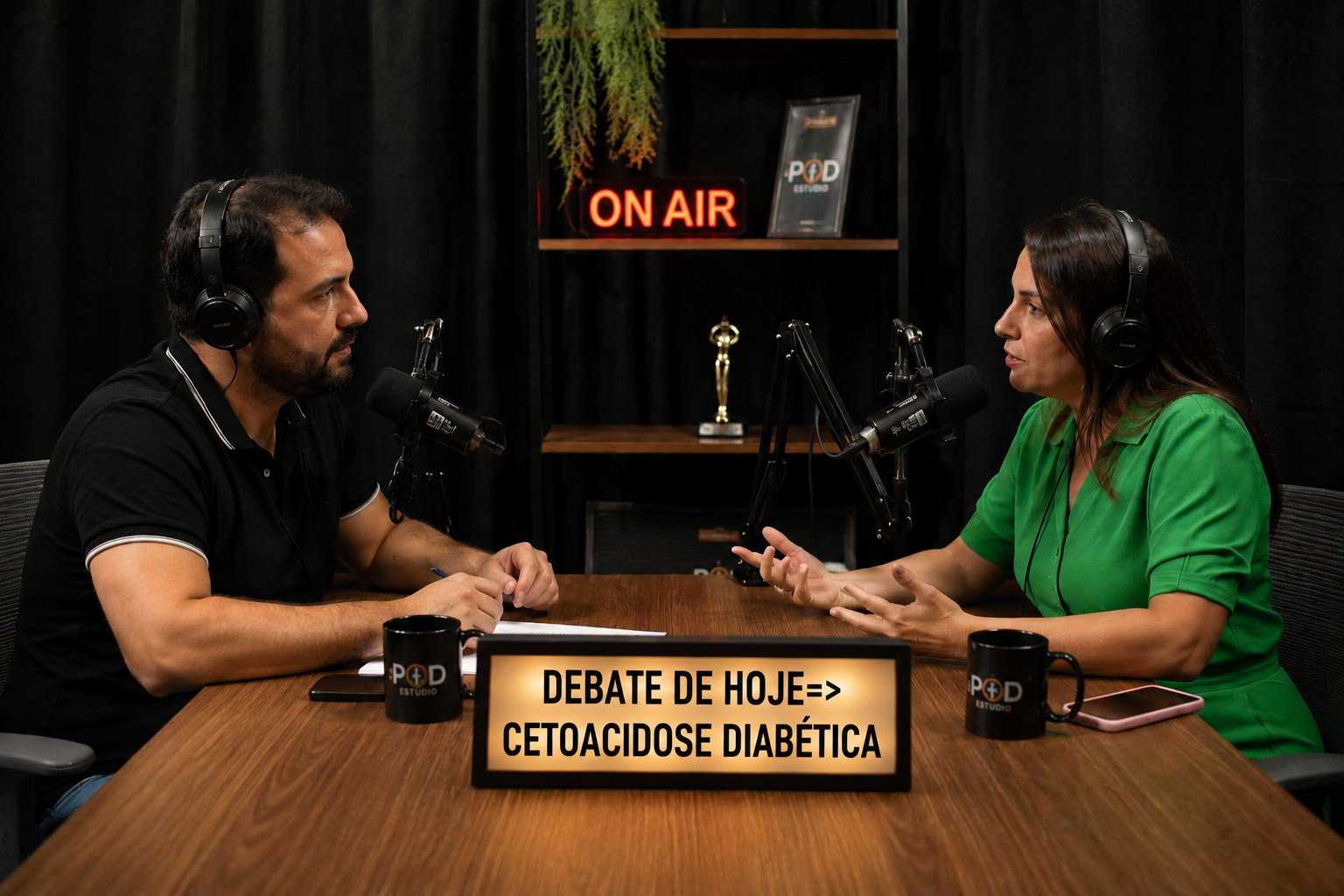 Capa do podcast — Debate de hoje: Cetoacidose Diabética